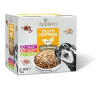 Applaws Nourriture Humide Naturelle pour Chiens - Émincés de Poulet et Viande en Sauce, sans Céréales, 8 x 156g