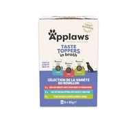 Applaws Nourriture Humide Naturelle pour Chiens - Sélection Viande & Poisson en Bouillon, sans Céréales, 6 x 85g