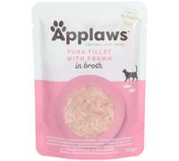 APPLAWS Nourriture humide pour chats au thon et à la crevette Aliment 70 g