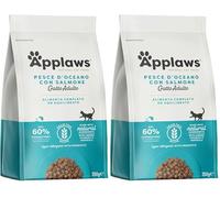 Applaws Nourriture sèche Naturelle complète pour Chat 350 g Adulte Poisson de mer au Saumon (Lot de 2)
