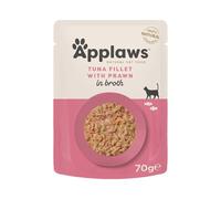 Applaws Nourriture humide pour chats Thon et Crevette – Paquet 12 x 70 g