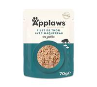 Applaws Pochette de Thon Complète avec Maquereau en Gelée, 16x70g