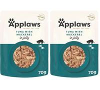 Applaws Pochette de Thon Complète avec Maquereau en Gelée, 16x70g (Lot de 2)