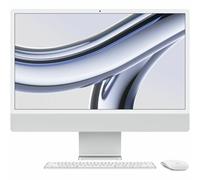 Apple iMac Apple M M3 59,7 cm (23.5") 4480 x 2520 pixels PC All-in-One 8 Go 512 Go SSD macOS Sonoma Wi-Fi 6E (802.11ax) Argent