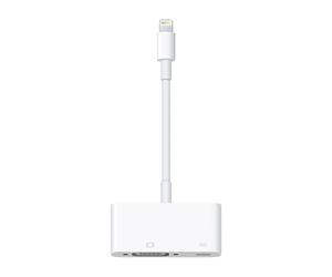Apple Adaptateur Lightning vers VGA Multiport Blanc Blanc