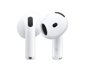 Apple AirPods 4, écouteurs sans fil Bluetooth, résistants à la transpiration et à l'eau, boîtier de charge USB-C, puce H2