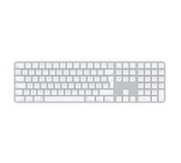 Apple Apple Magic Keyboard avec pavé numérique et Touch ID Clavier sans fil AZERTY / FR Blanc Blanc