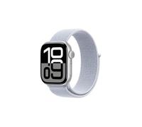 Apple Apple Watch Series 10 GPS + Cellular 42mm Boîtier en Aluminium Argent avec Boucle Sport Nuée bleue