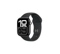 Apple Apple Watch Series 10 GPS + Cellular 42mm Boîtier en Aluminium Noir de Jais avec Bracelet Sport Noir - M/L