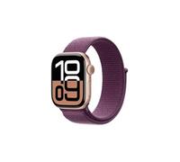 Apple Apple Watch Series 10 GPS + Cellular 42mm Boîtier en Aluminium Rose Gold avec Boucle Sport Prune