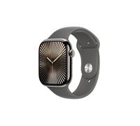 Apple Watch Series 10 OLED 46 mm Numérique 416 x 496 pixels Écran tactile 4G Titane Wifi GPS (satellite)