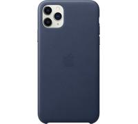 Coque en cuir pour iPhone 11 Pro Max Bleu nuit