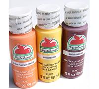 Apple Barrel Fall/Autumn Acrylic Paint Set - Pumpkin Orange, Barn Red, and Yellow (2 Ounces Each) by Apple Barrel