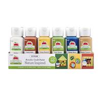 Apple Barrel, Inspiré de la nature, comprend un ensemble de peinture acrylique multi-surfaces avec 12 couleurs avec une finition satinée, 23769E