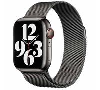 Apple Bracelet à boucle Milanais Watch Series 1 t/m 11 / SE / Ultra (44/45/46/49 mm) Graphite Gris foncé