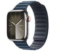 Apple Bracelet à maillons magnétique FineWoven pour Watch | 38/40/41/42 mm Taille M/L Pacific Blue Bleu