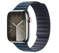 Apple Bracelet à maillons magnétique FineWoven Watch Series 1 t/m 11 / SE / Ultra (44/45/46/49 mm) Taille M/L Baltic Blue Bleu