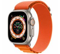Apple Bracelet Alpine Loop Watch Series 1 11 / SE / Ultra (44/45/46/49 mm) Taille S Orange Orange