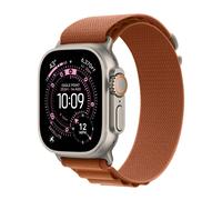 Apple Bracelet Alpine Loop Watch Series 1 11 / SE / Ultra (44/45/46/49 mm) Taille S Terracotta / Natural Titanium Marron