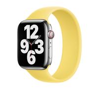 Apple Bracelet Boucle unique en Silicone Watch | 38/40/41/42 mm Taille 7 Lemon Zest Jaune