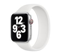 Apple Bracelet Boucle unique en Silicone Watch | 44/45/46/49 mm Taille 7 White Blanc