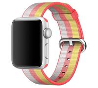 Apple Bracelet en nylon tressé Watch Series 1 t/m 9 / SE (38/40/41 mm) | Series 10 / 11 (42 mm) Red Rouge
