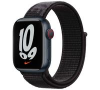 Apple Bracelet Nike Sport Loop Watch Series 1 t/m 11 / SE / Ultra (44/45/46/49 mm) Noir / Gris Noir