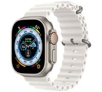 Apple Bracelet Ocean Watch Series 1 t/m 11 / SE / Ultra (44/45/46/49 mm) White Blanc