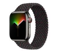 Bracelet Solo tressé pour Apple Watch | 44/45/46/49 mm - Taille 8 - Black Unity