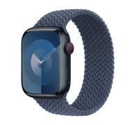 Apple Bracelet Solo tressé Watch | 44/45/46/49 mm Taille 8 Storm Blue Bleu