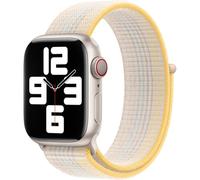 Apple Bracelet Sport Loop Watch Series 1 t/m 11 / SE / Ultra (44/45/46/49 mm) Starlight Colour Blanc