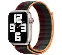Apple Bracelet Sport Loop Watch Series 1 t/m 9 / SE (38/40/41 mm) | Series 10 / 11 (42 mm) Dark Cherry/Forest Green Violet