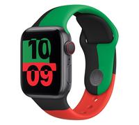 Apple MUQ63ZM/A accessoire intelligent à porter sur soi Bande Noir, Vert, Rouge Fluoroélastomère