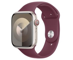Apple Bracelet Sport Watch | 44/45/46/49 mm Taille M/L Mulberry Rouge foncé
