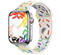 Apple Bracelet Sport Watch Series 1 t/m 11 / SE / Ultra (44/45/46/49 mm) Taille M/L Pride Edition Multicolore