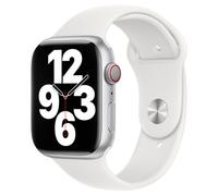 Apple Bracelet Sport Watch Series 1 t/m 11 / SE / Ultra (44/45/46/49 mm) White Blanc
