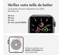 Apple Bracelet Sport Watch Series 1 t/m 9 / SE (38/40/41 mm) | Series 10 / 11 (42 mm) Taille S/M Black Unity Multicolore