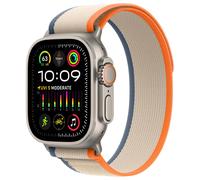 Apple Bracelet Trail Loop Watch Series 1 t/m 11 / SE / Ultra (44/45/46/49 mm) Taille M/L Orange et Beige Multicolore