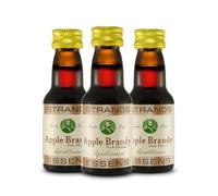 Apple Brandy 3x25 ml - sans alcool, Essence de Vodka, Arôme pour Gâteau, Brandy Pomme