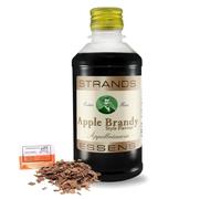 Apple Brandy Arôme 250 ml + Copeaux de Chêne Français 20 g - Essence Sans Alcool pour Liqueurs Maison, Cocktails, Desserts et Pâtisserie
