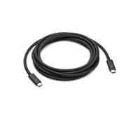 Apple Câble Thunderbolt 3 MW5H3ZM/A, 3m, 40Gbit/s, USB Power Delivery 100W, Noir, Connecteurs Mâle-Mâle, Câble Rond, Unité