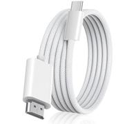 Apple Câble USB-C vers HDMI 4K @ 60 Hz pour iPhone 15 16 vers TV, Cordon en Nylon tressé Haute Vitesse de Type C vers HDMI 2.1 [Compatible Thunderbolt 5/4/3] pour MacBook, iPad Pro, iMac, Galaxy S25