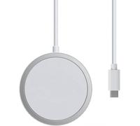 Apple Chargeur Magsafe - 2024 Nouveau 15w Usb¿C[Apple Mfi Certifié] Chargeur Induction Iphone,Iphone Rapide Chargeur Magnétique Sans Fil Avec Iphone 15/15 Pro/15 Pro Max/14/13/12/11/X/Xs/Xr,Blanc(1m)