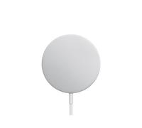 Apple Chargeur MagSafe MHXH3ZM/A Argent/Blanc, Recharge sans fil Qi pour Écouteurs/Smartphones, 66x66x14mm, 110g, Compatible iPhone/AirPods