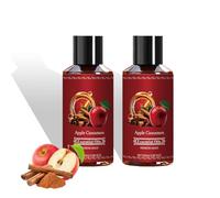 Apple Cinnamon Essential Oil, huile parfumée de Noël avec pomme et cannelle, huiles essentielles parfumées d'automne pour diffuseurs pour la maison, le corps, la fabrication de savon (100ml, 2pc)