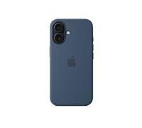 Apple Coque en silicone avec MagSafe pour iPhone 16 - Denim, Housse, Apple, iPhone 16, 15,5 cm (6.1'), Bleu MYY23ZM/A