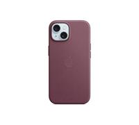 Apple - Coque de protection pour téléphone portable - compatibilité avec MagSafe - microvolume, tissu fin - mûre blanche - pour iPhone 15