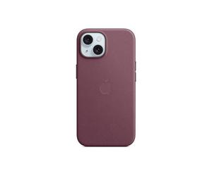 Apple - Coque de protection pour téléphone portable - compatibilité avec MagSafe - microvolume, tissu fin - mûre blanche - pour iPhone 15