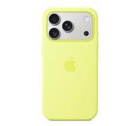 Apple Coque en silicone avec MagSafe iPhone 17 Pro Max Neon Yellow Jaune