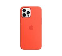 Apple Coque en Silicone avec MagSafe pour iPhone 12 Pro Max - Orange électrique